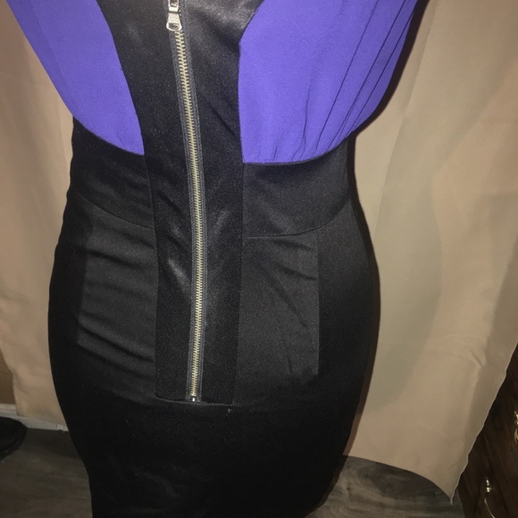 Plastic Island Blue and Black Dress - Picture 6 of 8